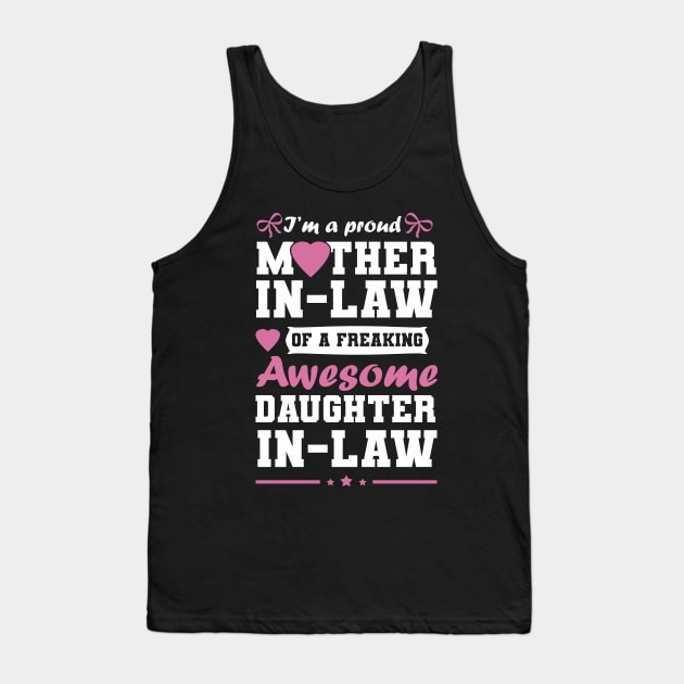 Proud mother-in-law of a great daughter-in-law Tank Top by Sky full of art